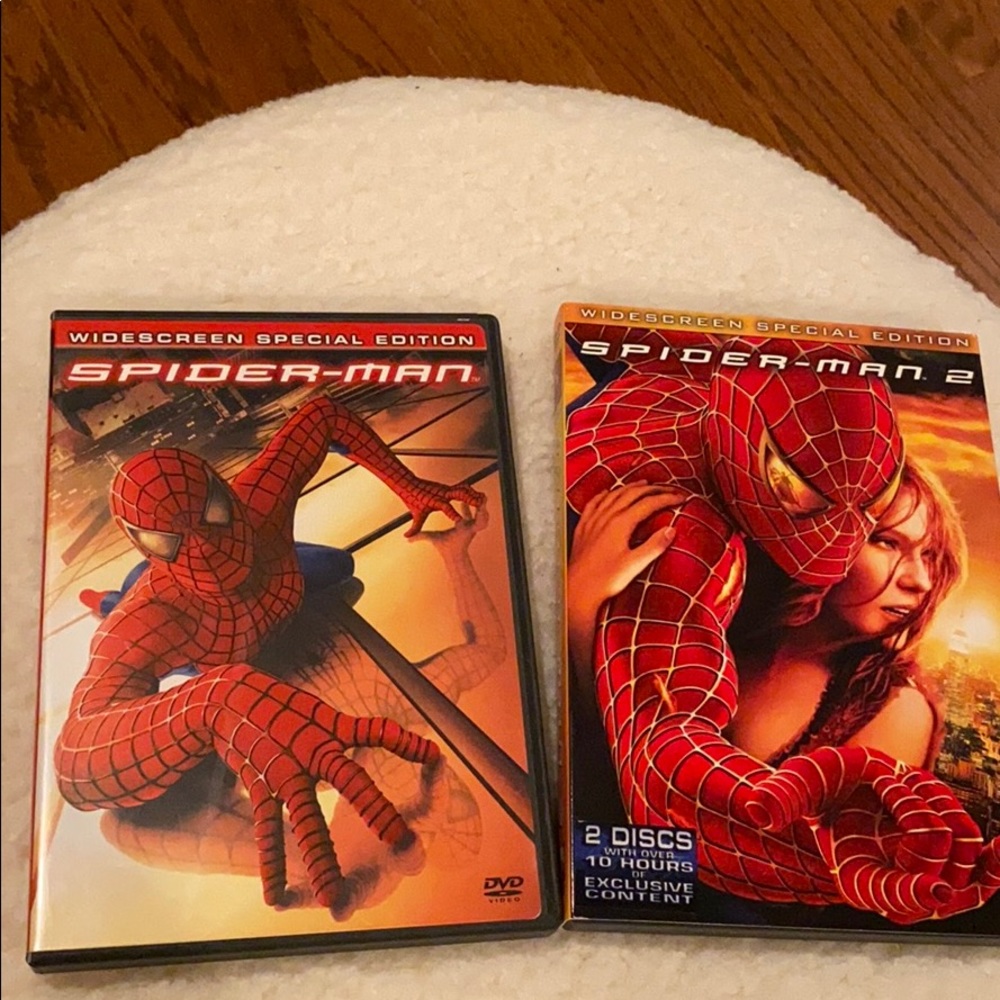 Spider-Man 1 & 2 DVDs Toby Maguire